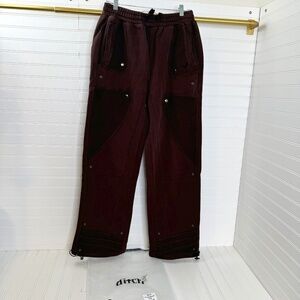 NEW Ditch Retro Patchwork Pants Mocha Medium